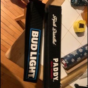 Bar mats - Budlight and Paddy Irish Whisky